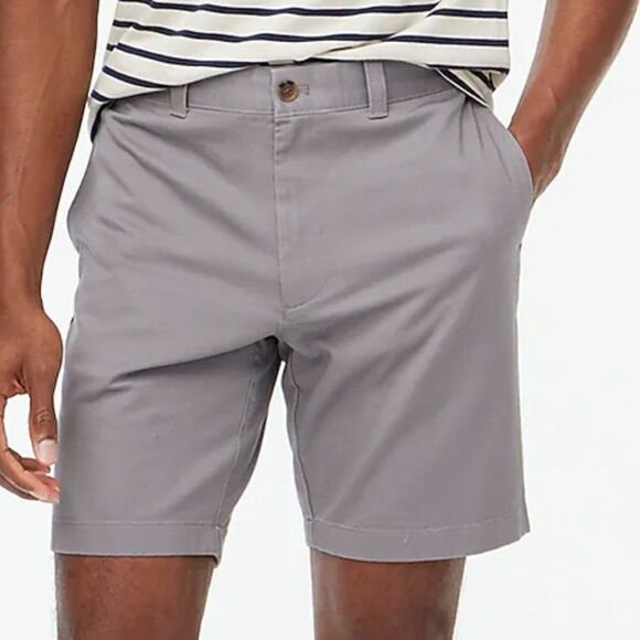J. Crew Factory H5020 9" flex chino short NWT in slate gray - Picture 6 of 12